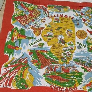 Colorful Illinois Map Tote Bag